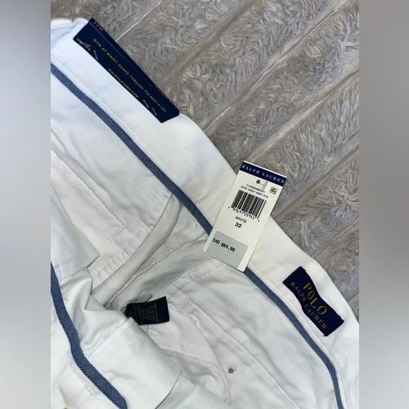 NWT Polo Ralph Lauren Men's White Shorts 32 - Picture 5 of 6